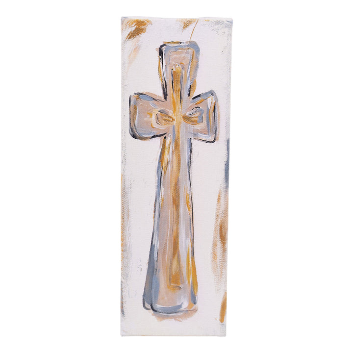 Glory Haus Neutral Cross Canvas