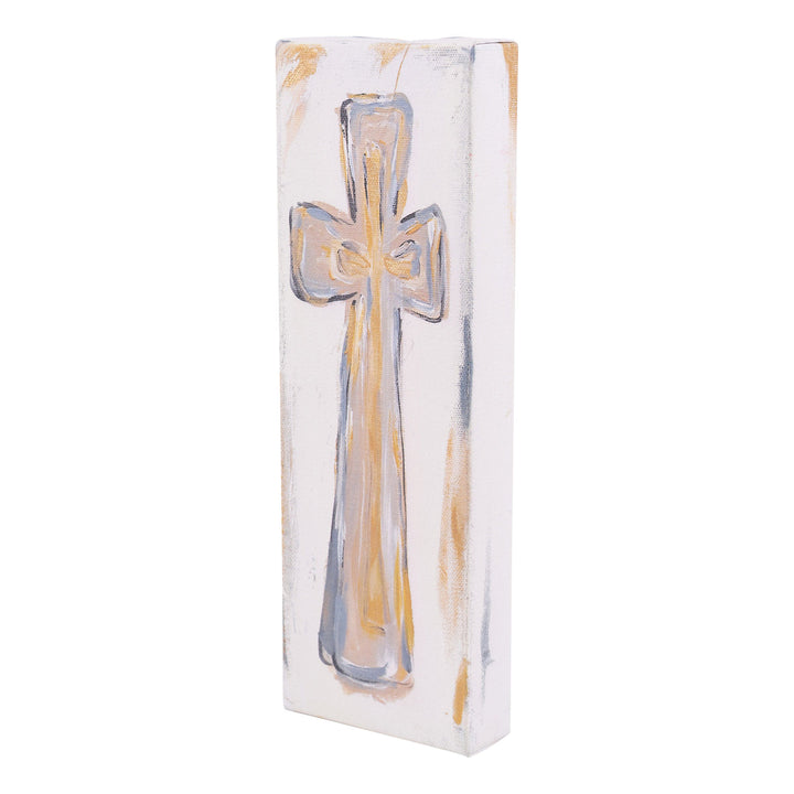 Glory Haus Neutral Cross Canvas