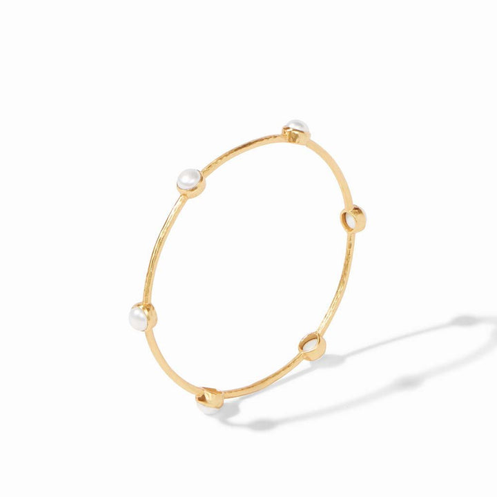 Julie Vos Milano Luxe Bangle - Gold/Iridescent Tanzanite Blue/Medium