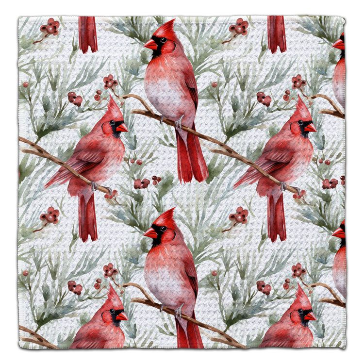 CJ Bella Co Eco-Friendly Washcloth - Cardinals on Branches