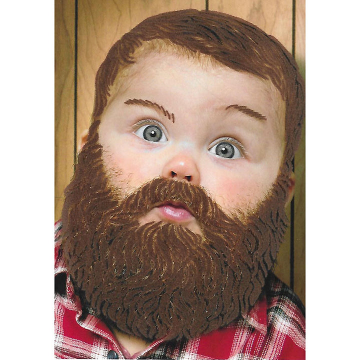 Avanti Press Baby with Full Beard Birthday Card