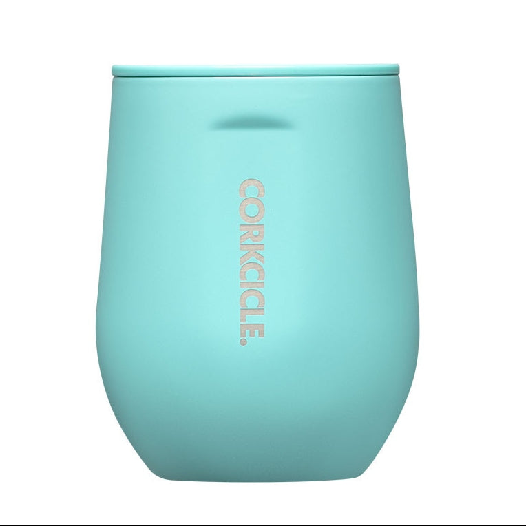 Corkcicle 12oz Stemless - Turquoise