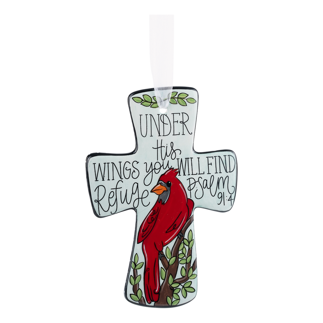 Glory Haus Under His Wings Red Bird Cross