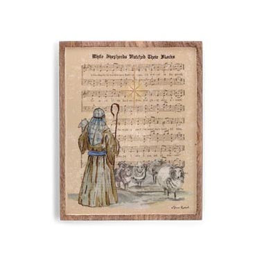 Burton & Burton Joyful Melody Wall Hanging - While Shepherds Watched Their Flocks