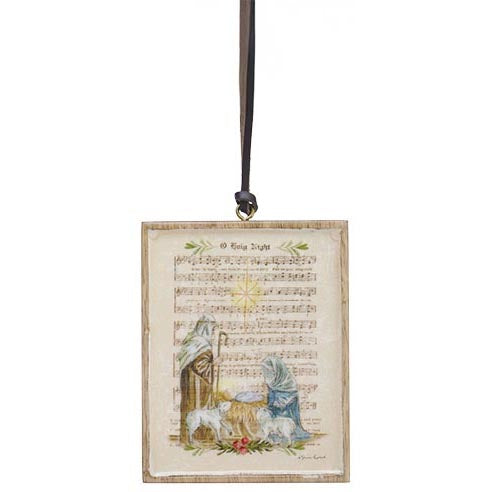Burton & Burton Mango Wood  Ornament - O holy Night