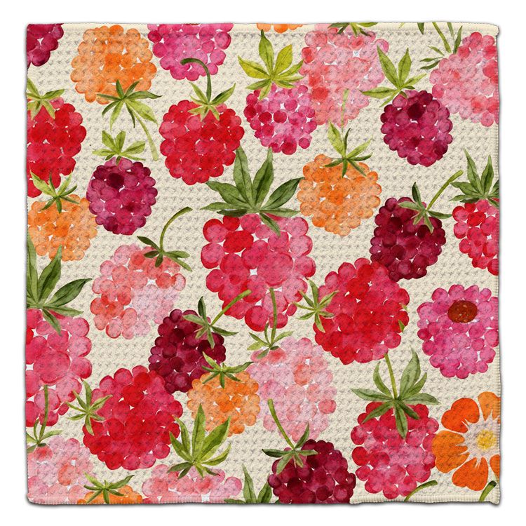 CJ Bella Co Eco-Friendly Washcloth - Raspberries