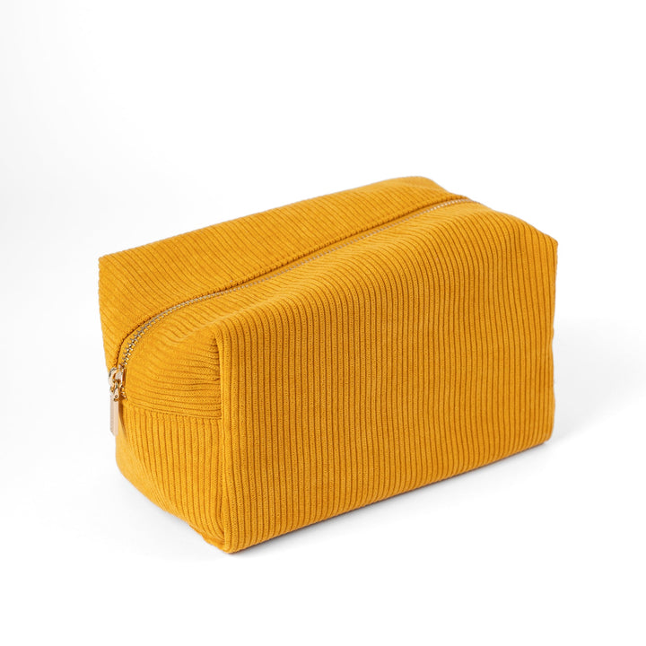 Elyse Breanne Corduroy Cosmetic Bag - Honey