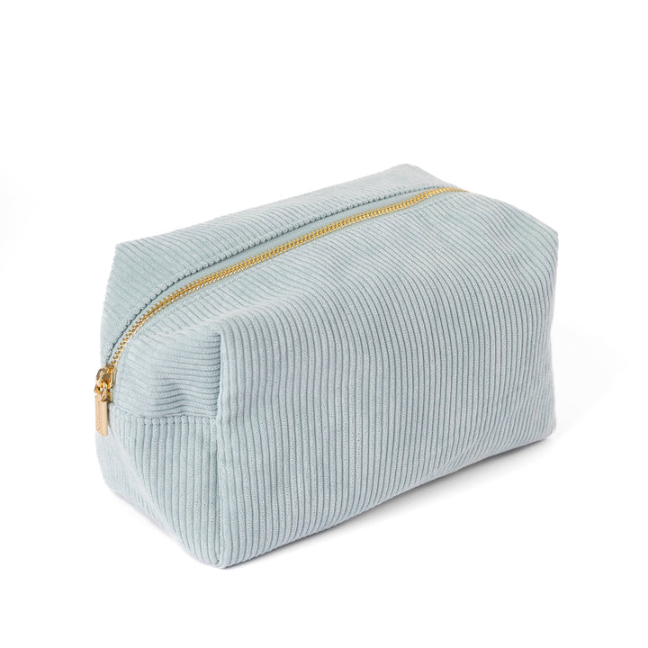 Elyse Breanne Corduroy Cosmetic Bag - Glacier