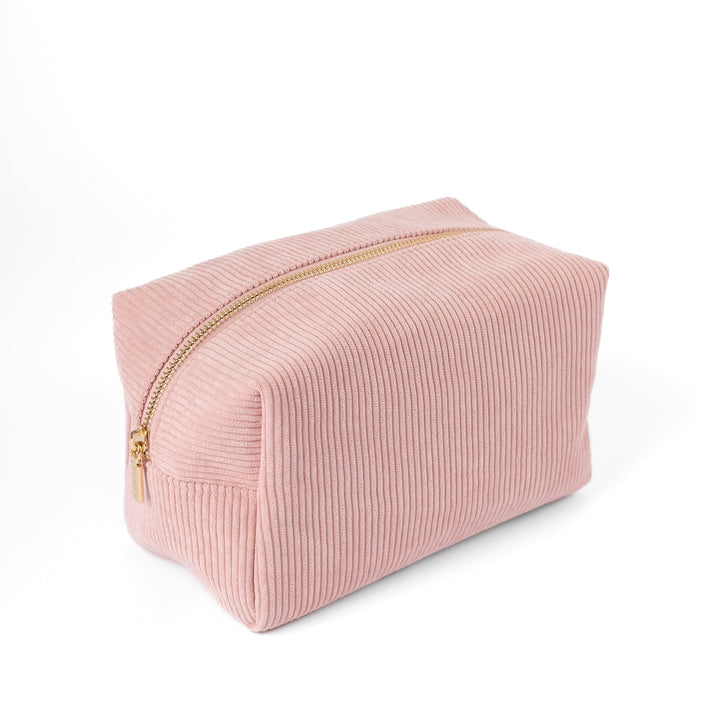 Elyse Breanne Corduroy Cosmetic Bag - Rose