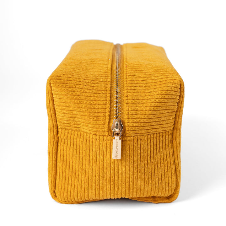 Elyse Breanne Corduroy Cosmetic Bag - Honey