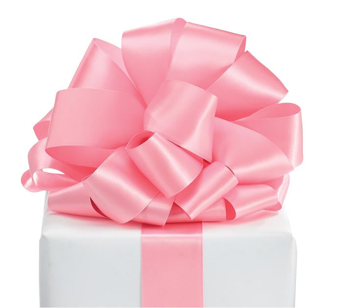 Burton & Burton 9 Double Face Light Pink Satin Ribbon
