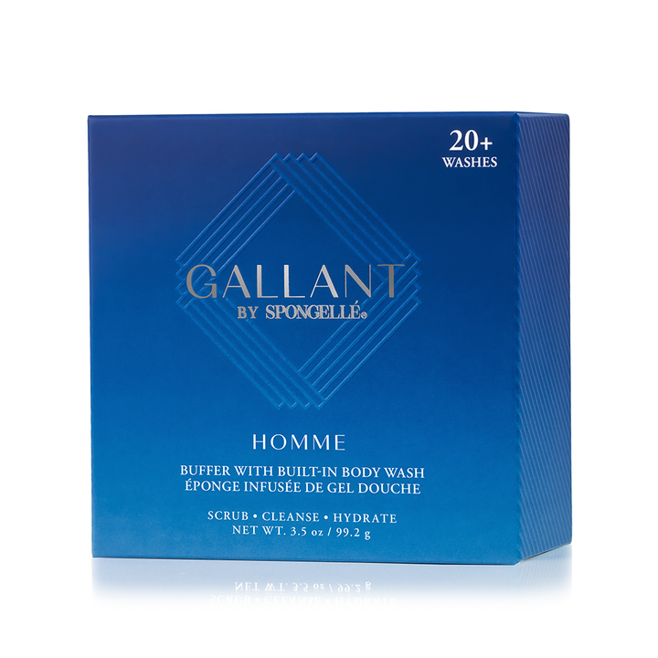 Spongellé® Men's Home Collection Body Wash Infused Buffer | Gallant 20+ WASHES