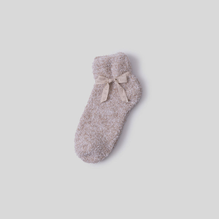 CozyChic® Heathered Tennis Socks -  Heathered Stone
