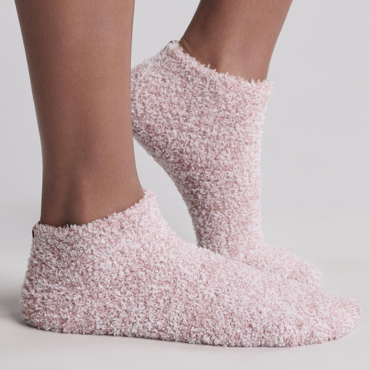 CozyChic® Heathered Tennis Socks -  Heathered Teaberry