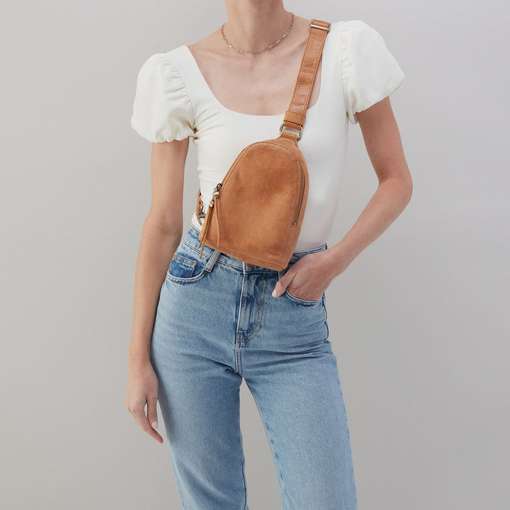 Hobo Fern Sling Crossbody - Whiskey Buffed Leather