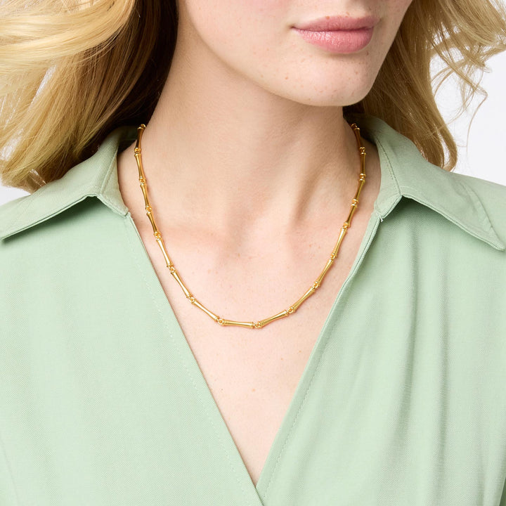 Julie Vos Bamboo Necklace - Gold/OS