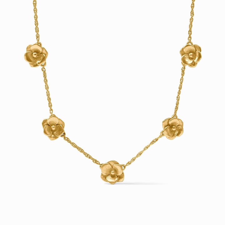Julie Vos Bloom Delicate Station Necklace - Gold/OS
