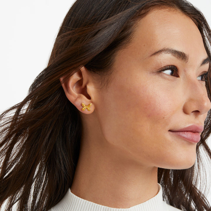 Julie Vos Butterfly Stud Earrings - Gold/OS