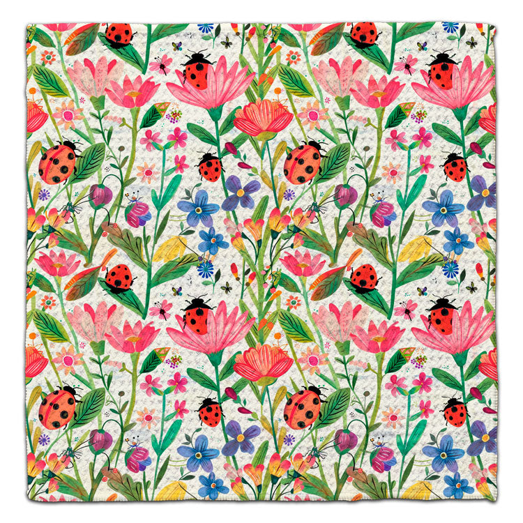 CJ Bella Co Eco-Friendly Washcloth - Ladybug Whimsical