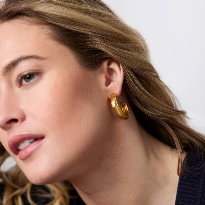 Julie Vos Cannes Hoop Earrings - Gold/Small