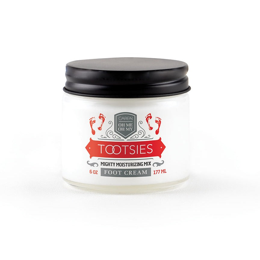 Caren Tootsies Foot Cream - 6 oz glass jar