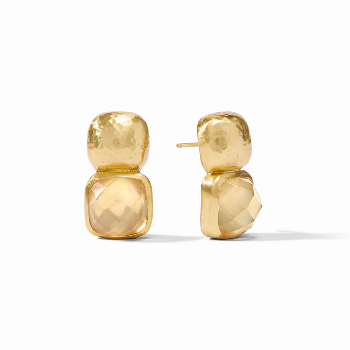 Julie Vos Catalina Earrings -  Gold/Iridescent Champagne