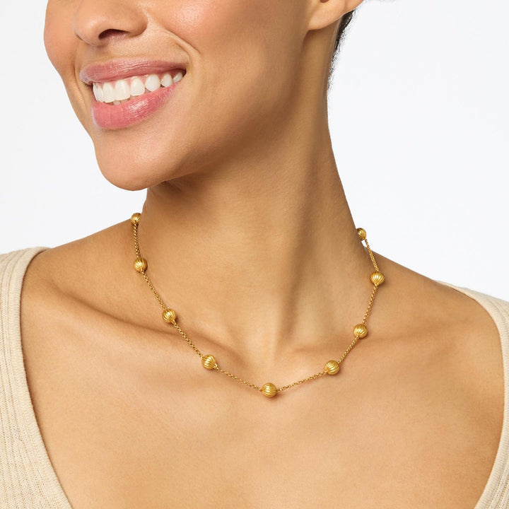 Julie Vos Cirque Delicate Station Necklace - Gold
