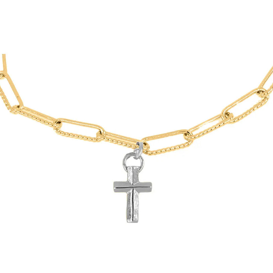 John Medeiros Diamante Necklace Rhodium - Gold 16-18"