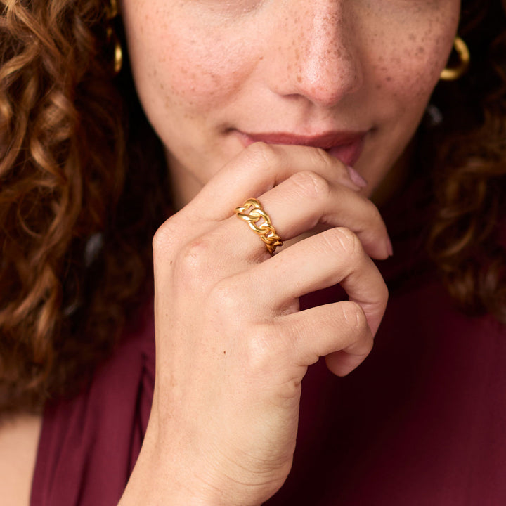 Julie Vos Dolce Ring - Gold/Adjustable