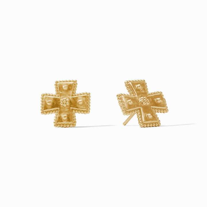 Julie Vos Malta Canterbury Stud Earrings - Gold/OS