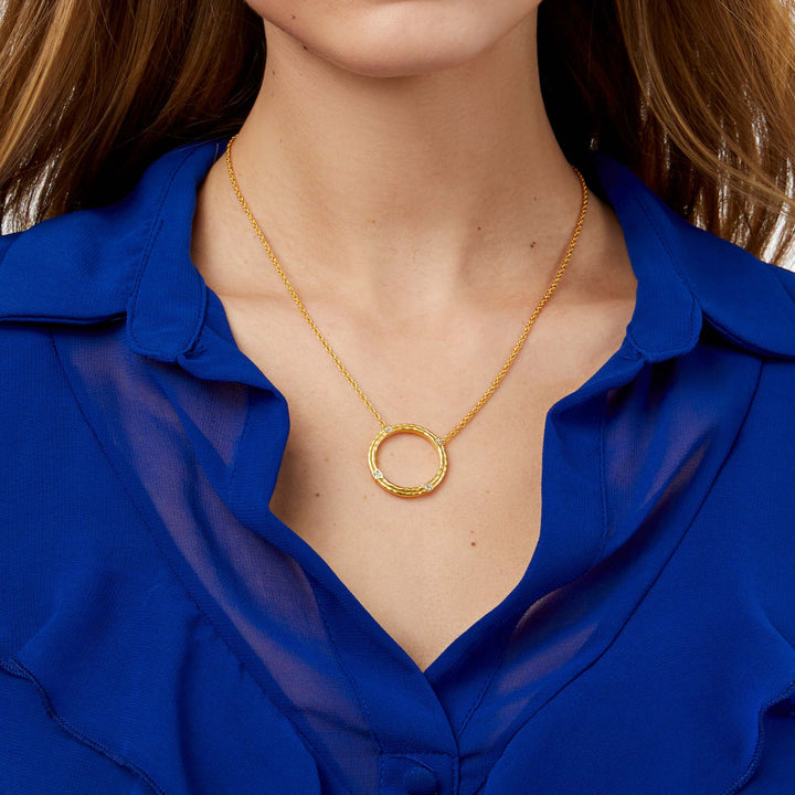 Julie Vos Astor Delicate Necklace -  Gold/Cubic Zirconia