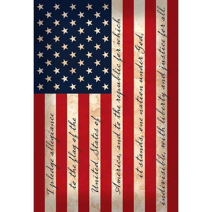 Dicksons Flag U.S. Pledge Outdoor Polyester 13x18