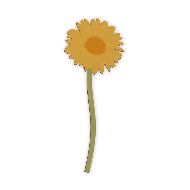 PGD Wooden Flower - Yellow Daisy