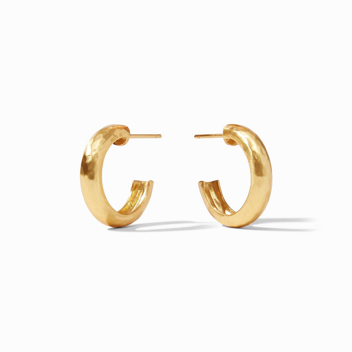 Julie Vos Havana Hoop Earrings - Gold/Small