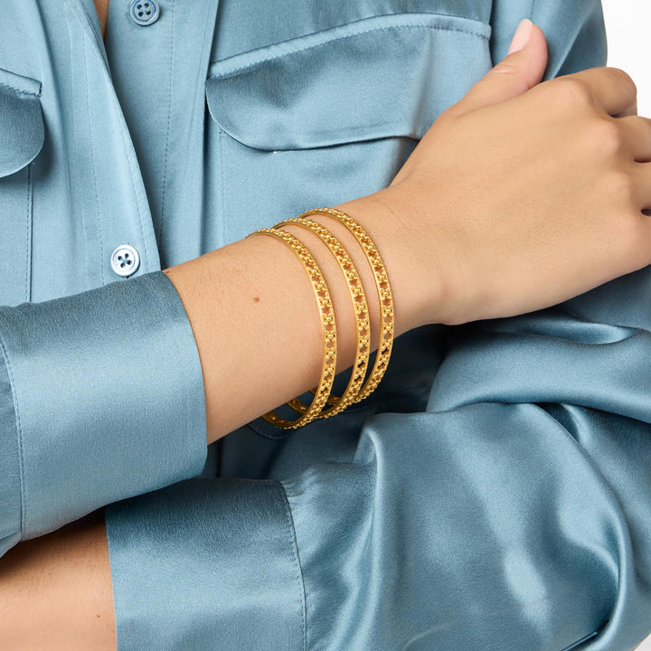 Julie Vos Helene Stacking Bangle - Gold/Small