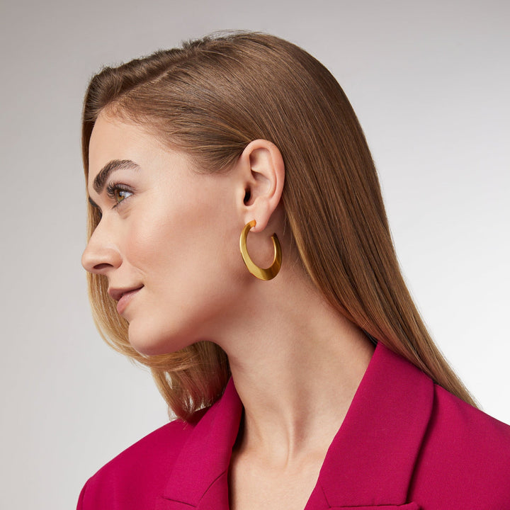Julie Vos Luna Hoop Earrings -  Gold/Small