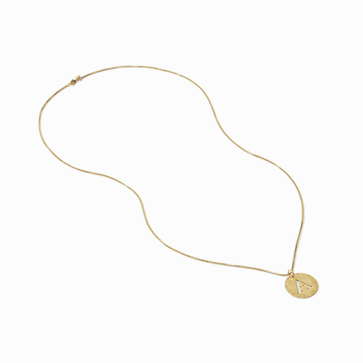Julie Vos Monogram Pendant -  Gold/Letter E