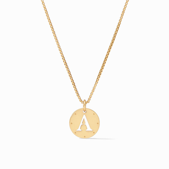Julie Vos Monogram Delicate Necklace - Gold/Letter A