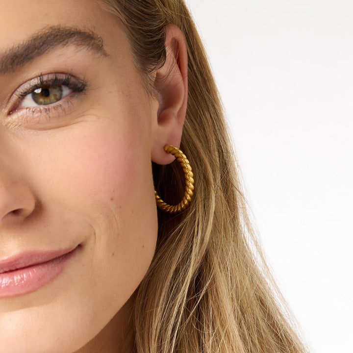Julie Vos Nassau Hoop Earrings - Gold/Small