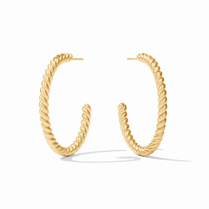 Julie Vos Nassau Hoop Earrings -  Gold/Large