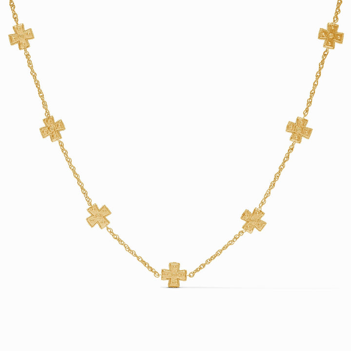 Julie Vos Canterbury Delicate Station Necklace - Gold