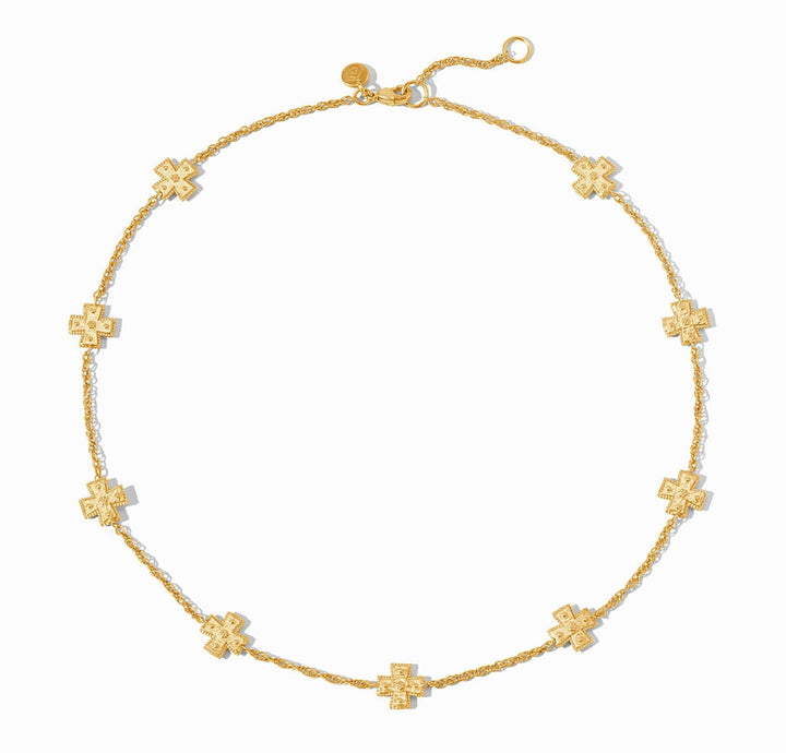 Julie Vos Canterbury Delicate Station Necklace - Gold