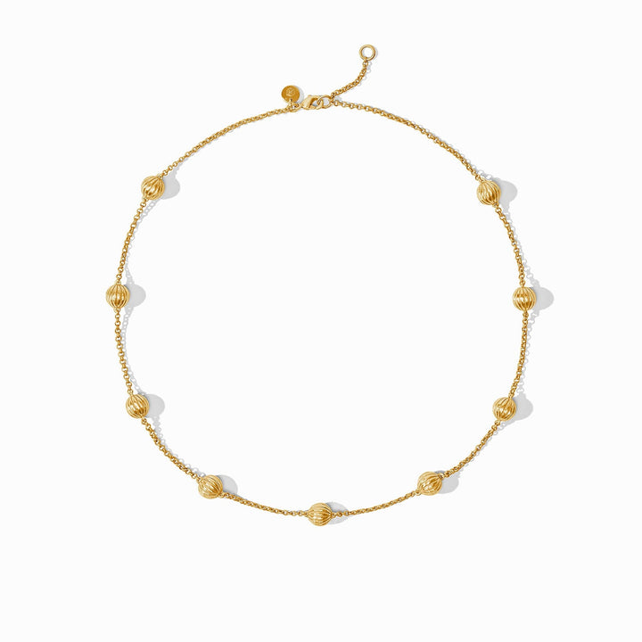 Julie Vos Cirque Delicate Station Necklace - Gold