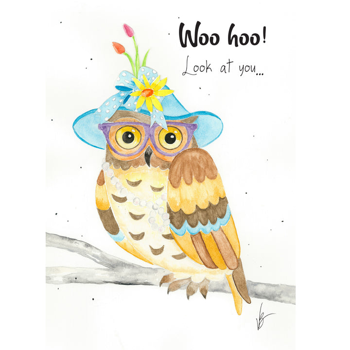Millie Ann & Me Owl Birthday Card