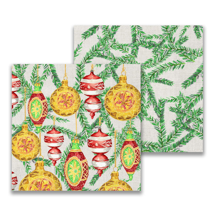 French Graffiti Cocktail Napkins - Classic Ornaments