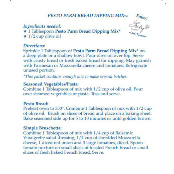 Country Home Creations Parmesan Pesto Dip Mix