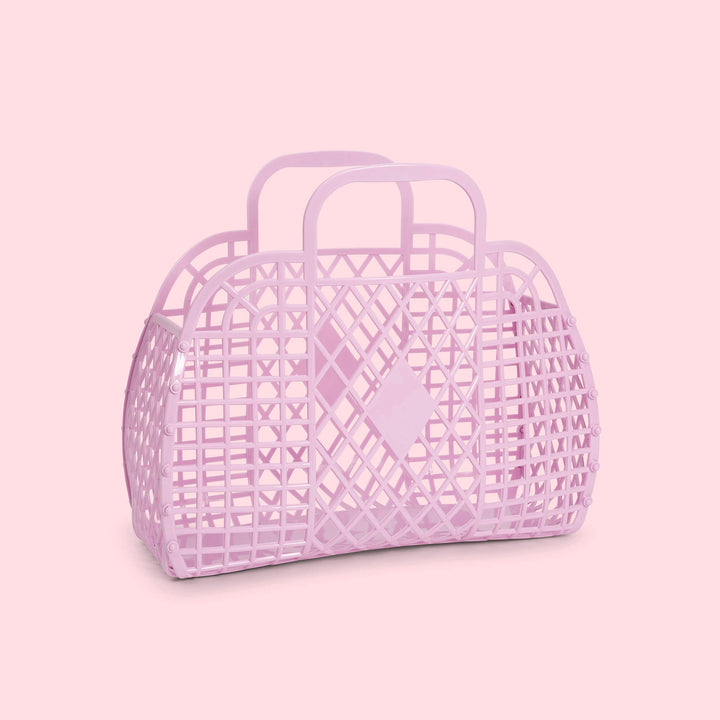 Sun Jellies Retro Basket - Small Lilac