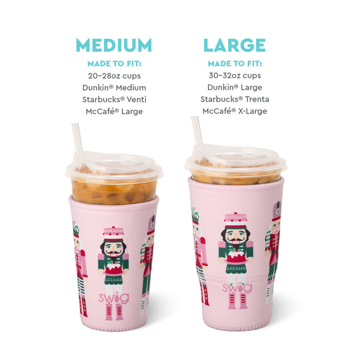 Swig Iced Cup Coolie (Medium) - Sugar Plum Soldiers