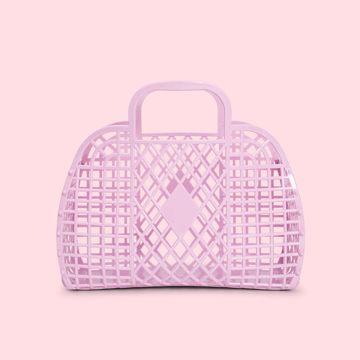 Sun Jellies Retro Basket - Small Lilac