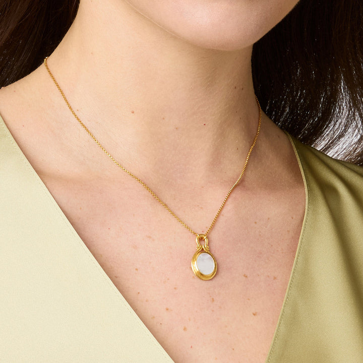 Julie Vos Saratoga Delicate Necklace - Gold/Mother of Pearl/OS